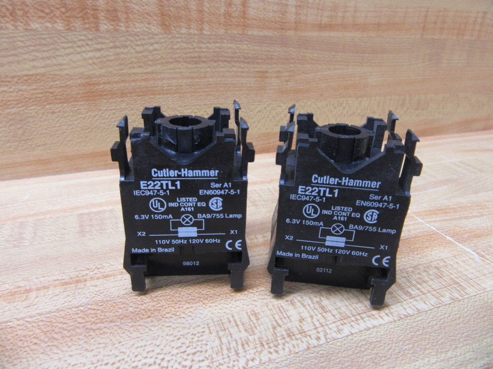 Cutler Hammer E22TL1 Eaton Transformer Unit Light Module (Pack of 2)