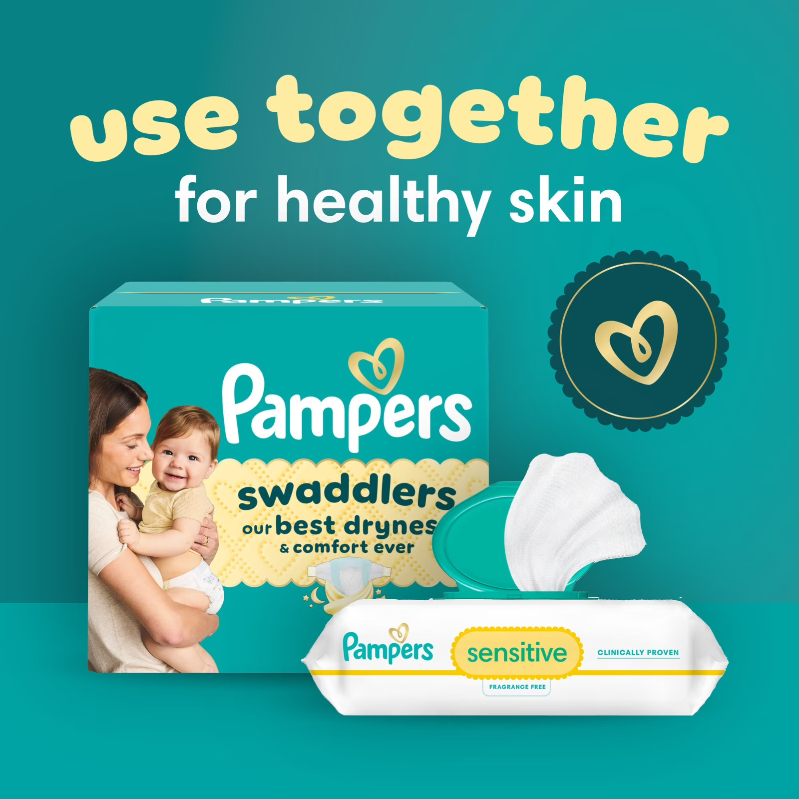 Pampers Swaddlers Diapers, Size S4, 66 Count