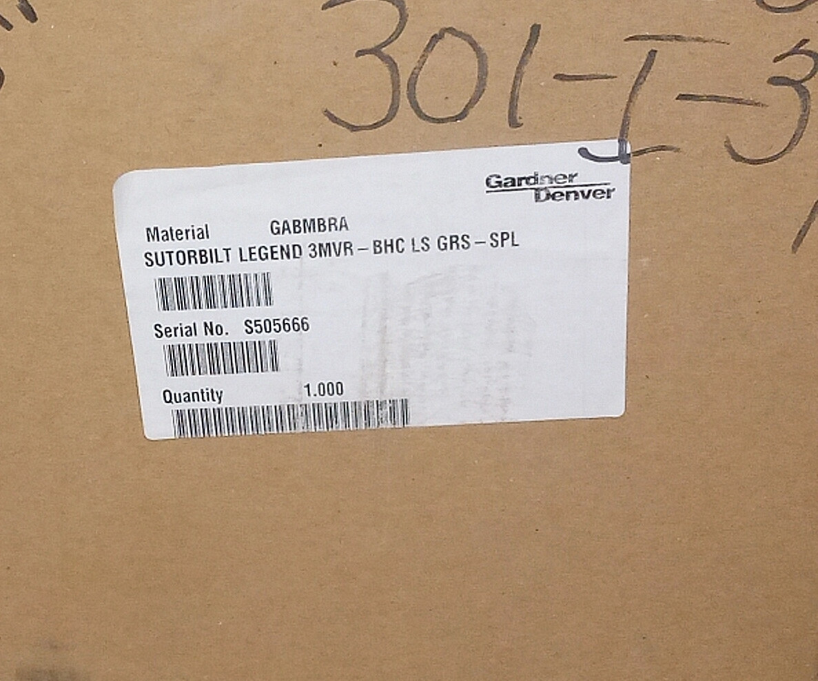 1 NEW SUTORBILT GABMBRA 3MVR-BHC LS GRS-SPL DISPLACEMENT BLOWER NIB *MAKE OFFER*
