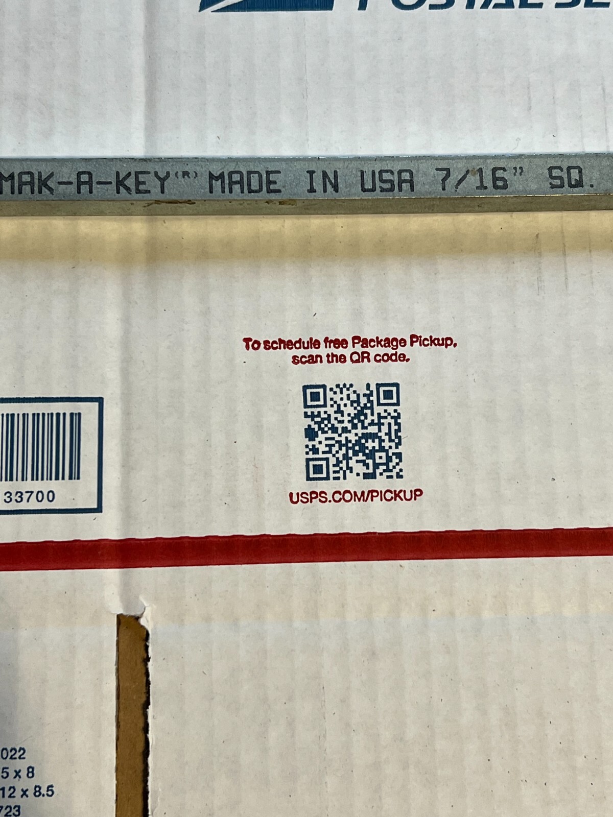 keyway stock bar 7/16″ sq 1′ nos no packaging