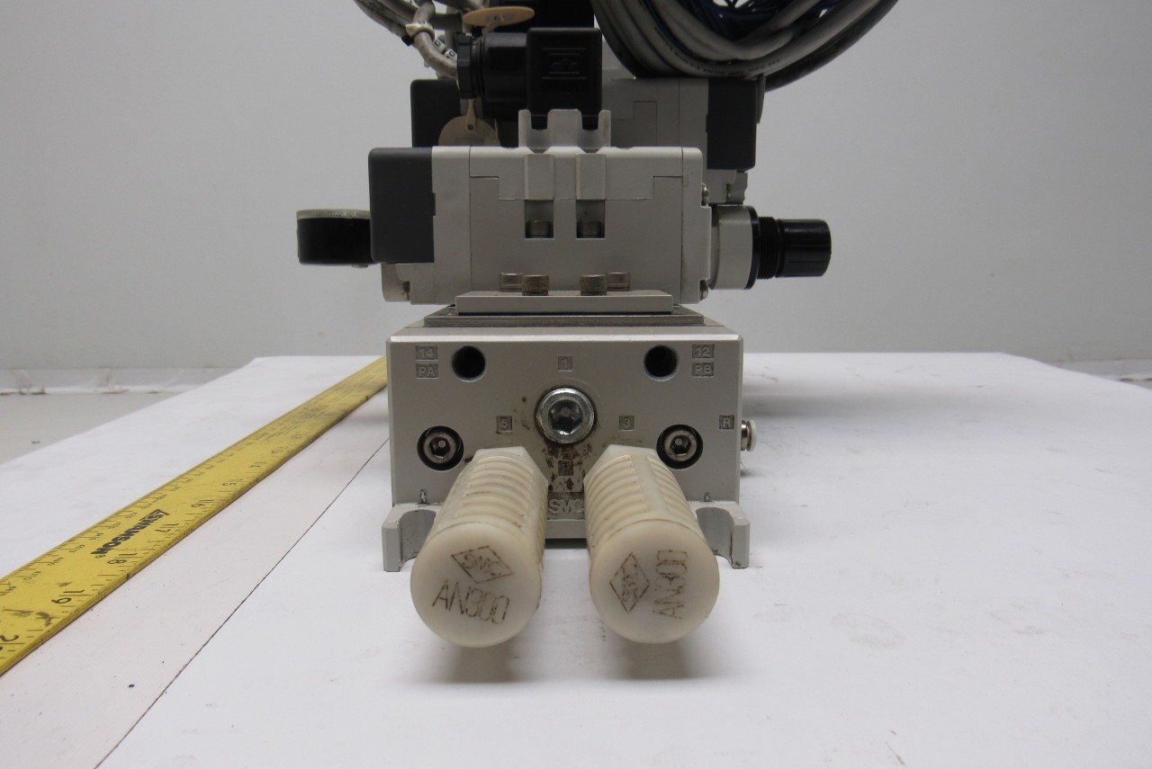 SMC VQ7-6-FPG-D-32 & VQ7-6-FPG-S-32 Pneumatic Selenoid Valve Manifold Assembly