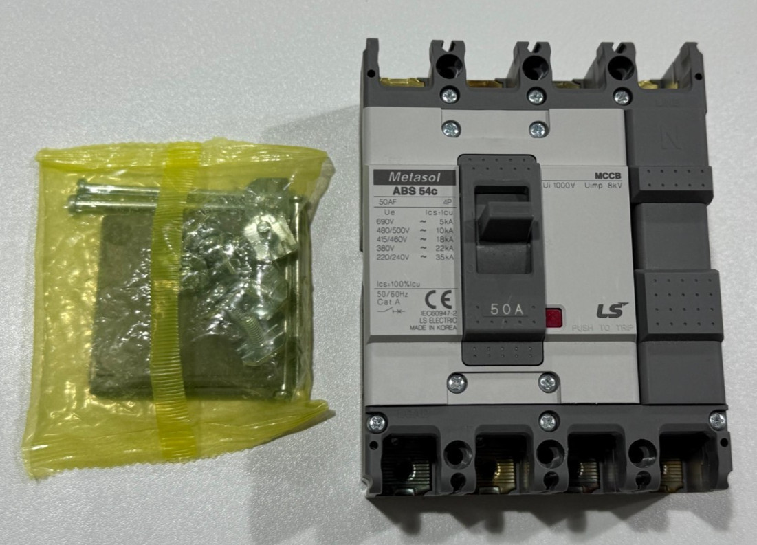 LS ELECTRIC METASOL MCCB ABS54C 50A 4P | MOLDED CASE CIRCUIT BREAKER |