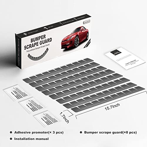 8 Pack Bumper Guard for Cars, Polyurethane Front Bumper Protector Ultra