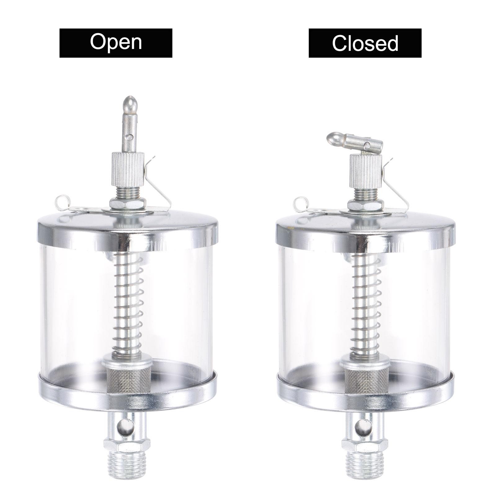 Needle Valve Type Oil Cup M16x1.5 Thread 200ml Sight Gravity Drip Feed Oiler