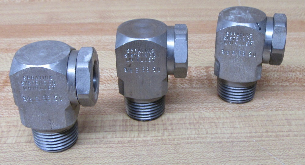 S.S. 3/8 B SS 50 Whirl Jet Nozzle 38BSS50 (Pack of 3)