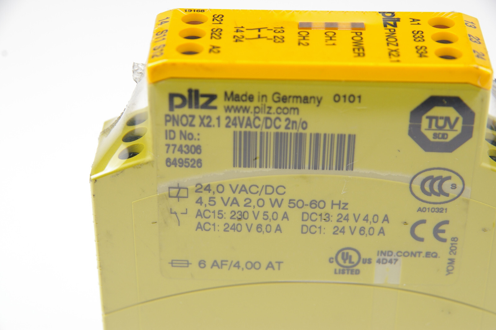 Pilz PNOZ X2.1 774306 Safety Relay