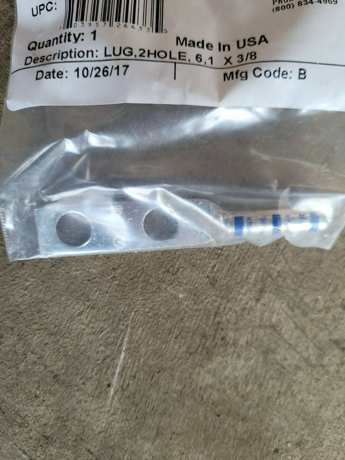 Brand New Pack of 13 Chatsworth 40162-903 2-Hole Ground Lug 6,1, X 3/8”