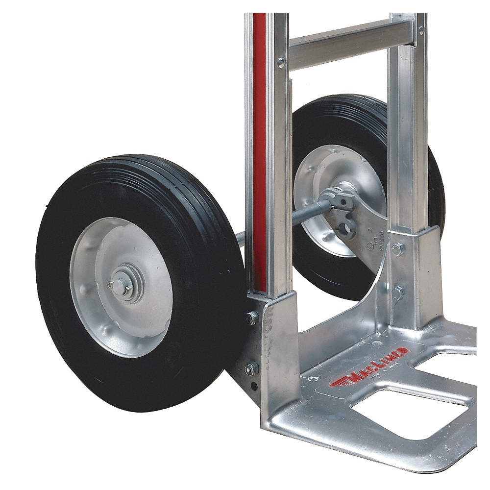 MAGLINER 11825 Replacement Wheel,250 lb.,Black,Rubber PK 6