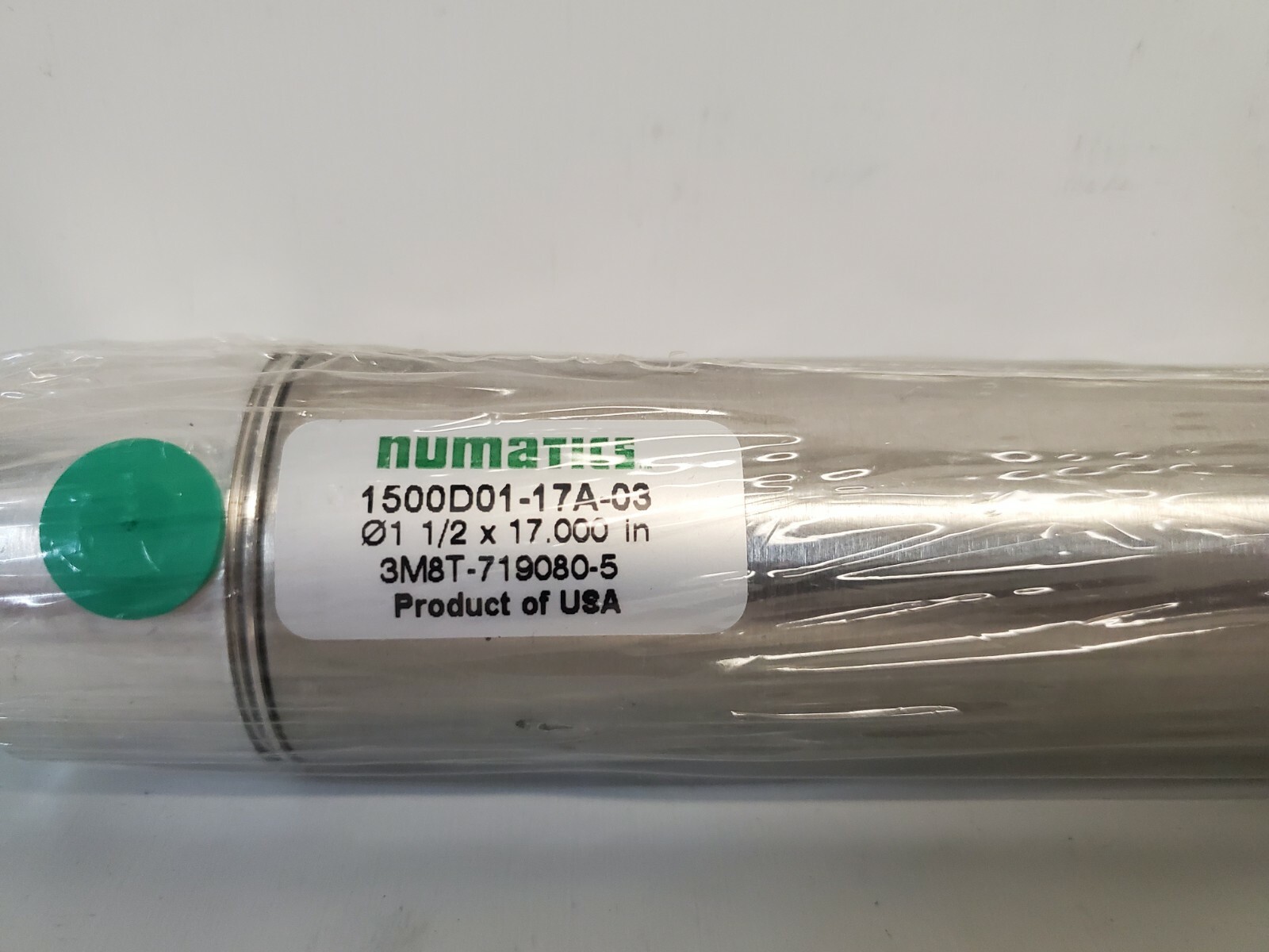 NOS! NUMATICS O1 1/2 X 17.000″ PNEUMATIC CYLINDER 3M8T-719080-5 1500D01-17A-03