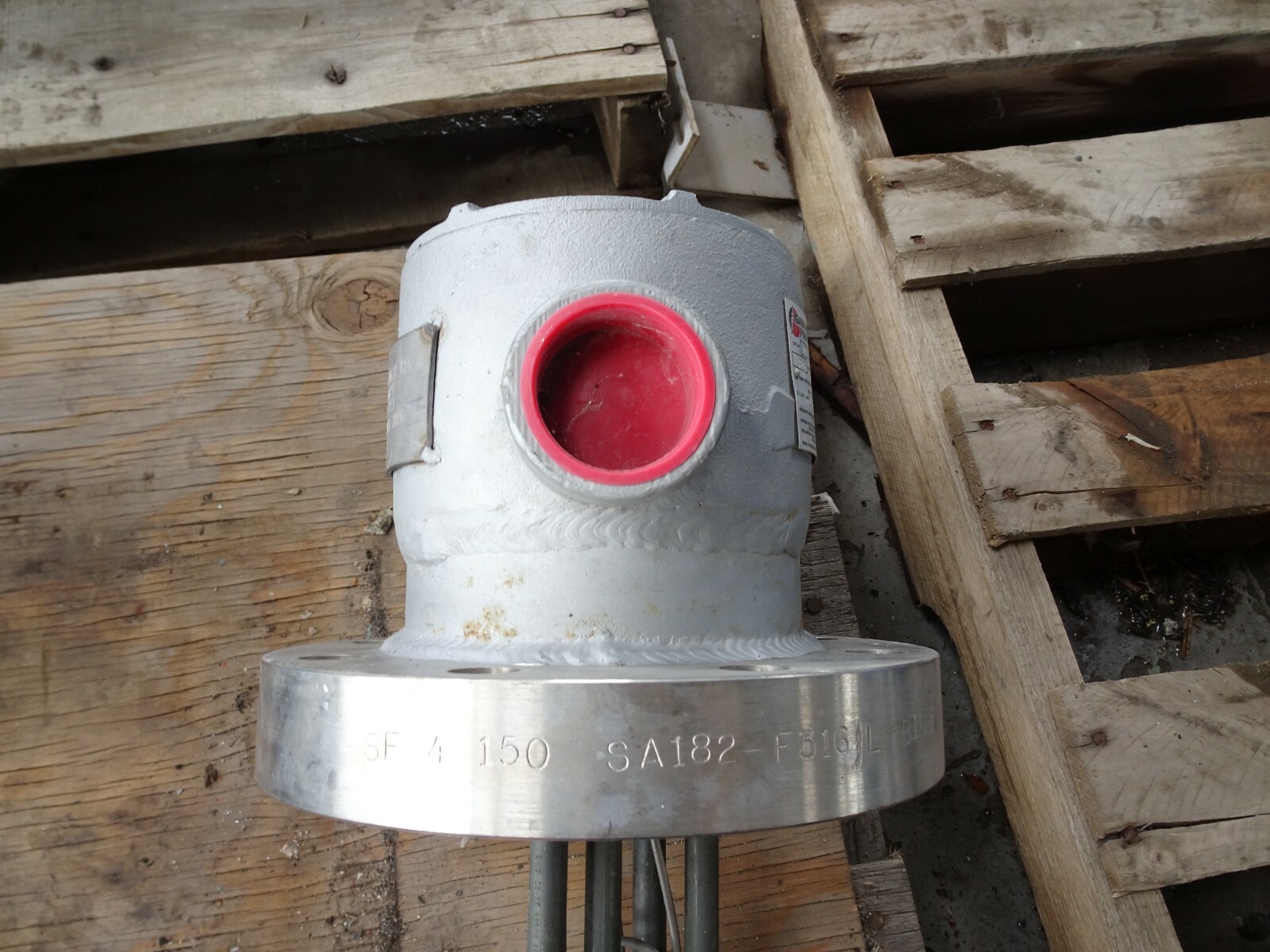 GAUMER PROCESS immersion HEATER 480 VAC 3 PHASE 1.5 KW STAINLESS 1344psi high