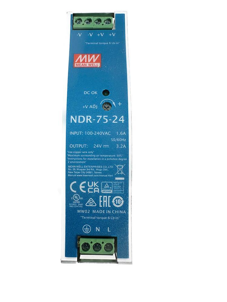 Mean Well NDR-75-24 NDR Switch Mode DIN Rail Power Supply NEW FREE FAST SHIP