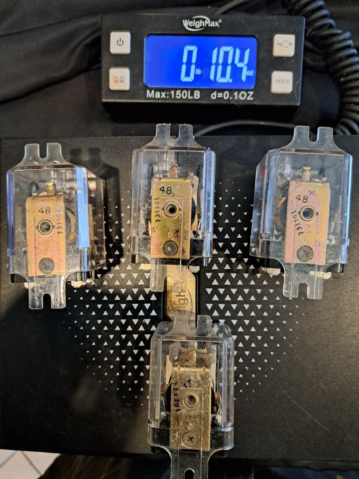 Lot of 4 Potter & Brumfield Relays 120 V AC KUP Series Mixed Types – KUP1A55 KUP