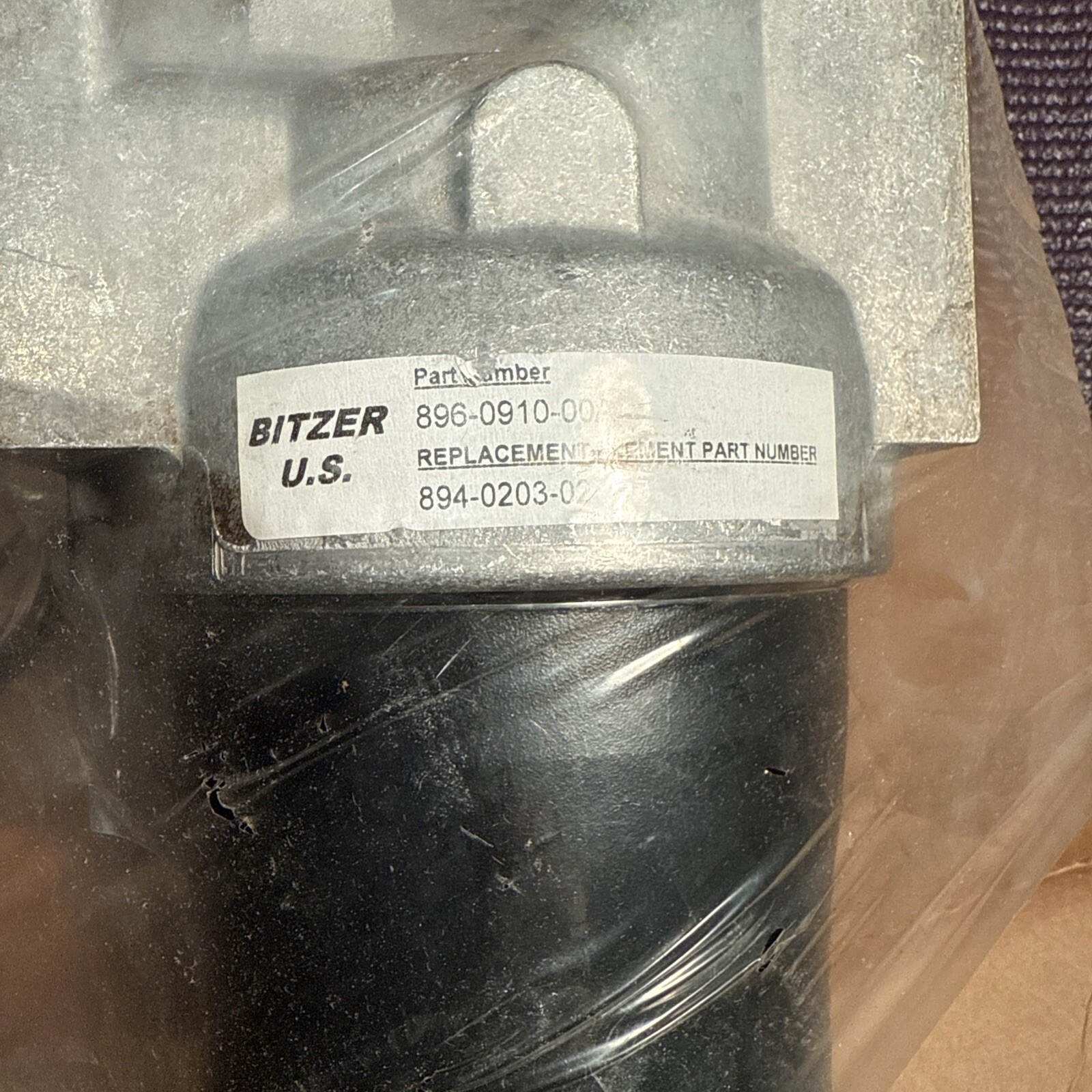 UNUSED BITZER 896-0910-00A OIL FILTER HOUSING KIT W/ ELEMENT 894-0203-02 SAE New