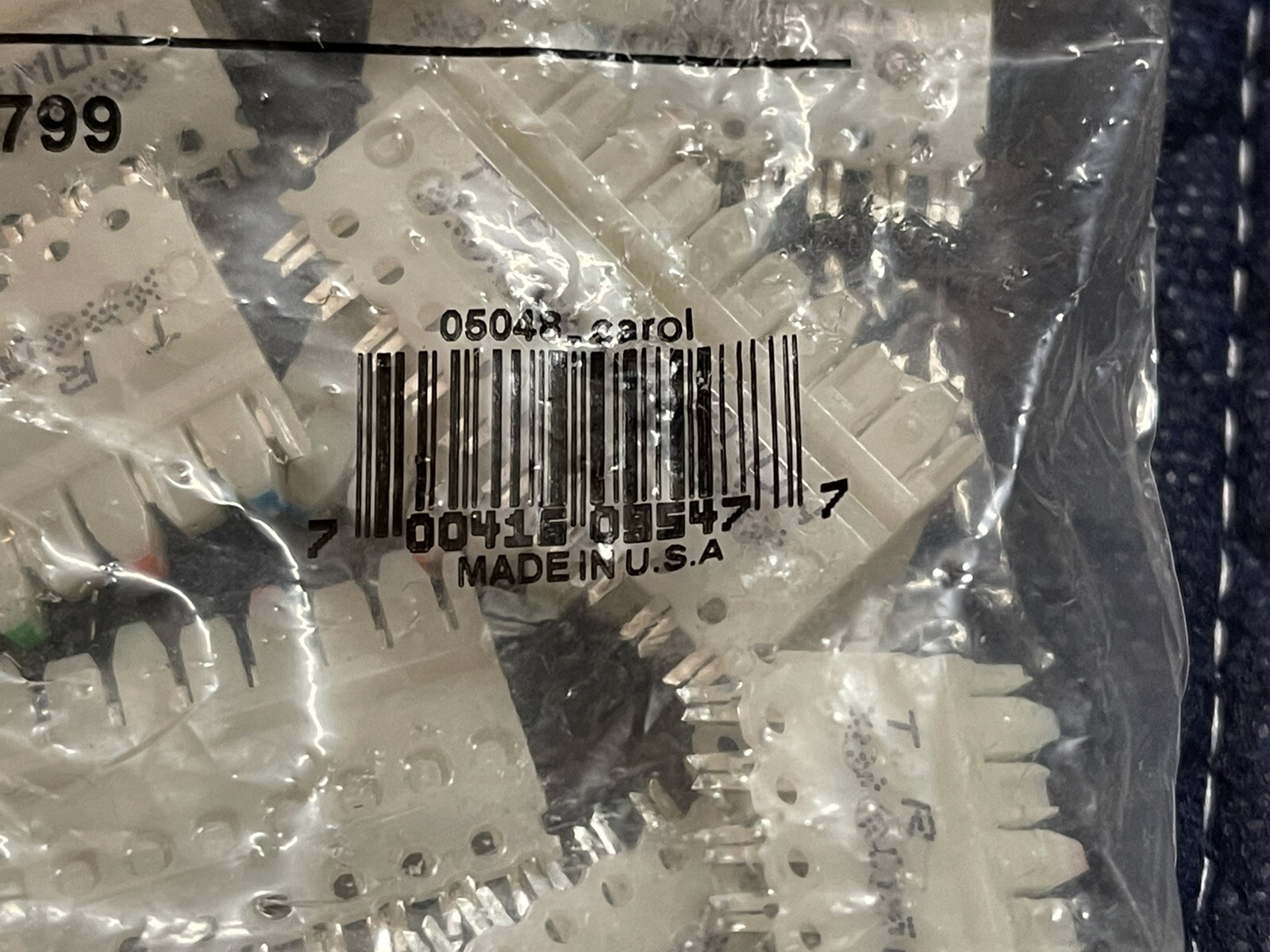 Bag Of 15, Siemon 100.1812, Blk SUBASSY 100.1812, Opened 15 In Bag