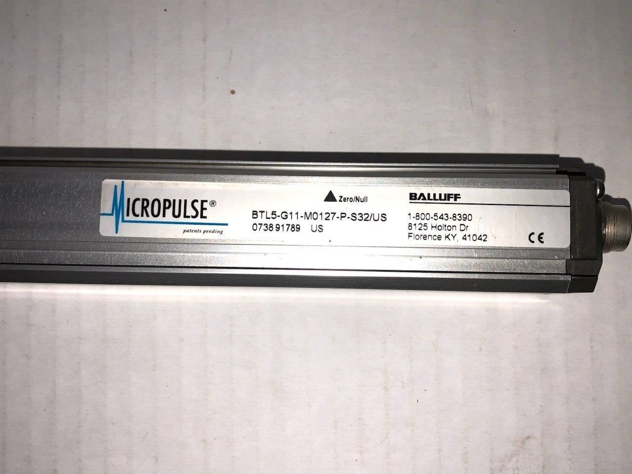 Balluff #BTL5-G11-M0127-P-S32/US, Linear Position Transducer, 127mm