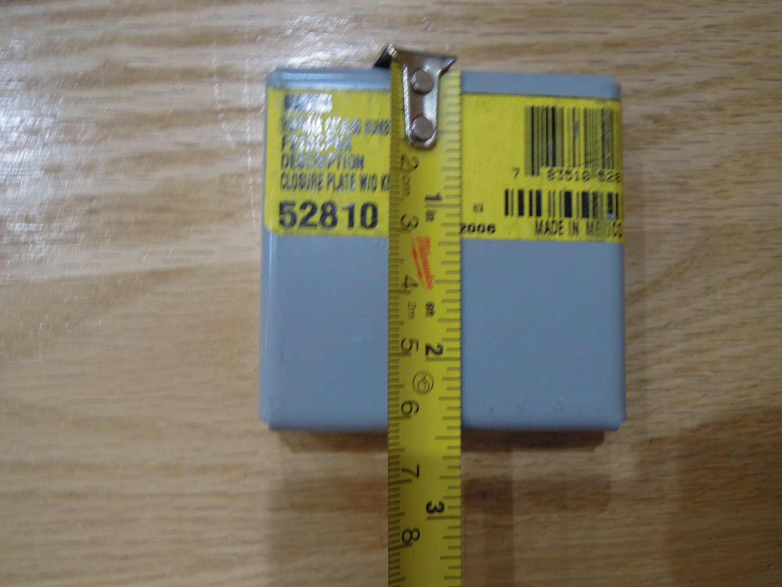 HOFFMAN F22GCPNK Closure Plate Wireway 2.50in H x 2.50in L 32FN71