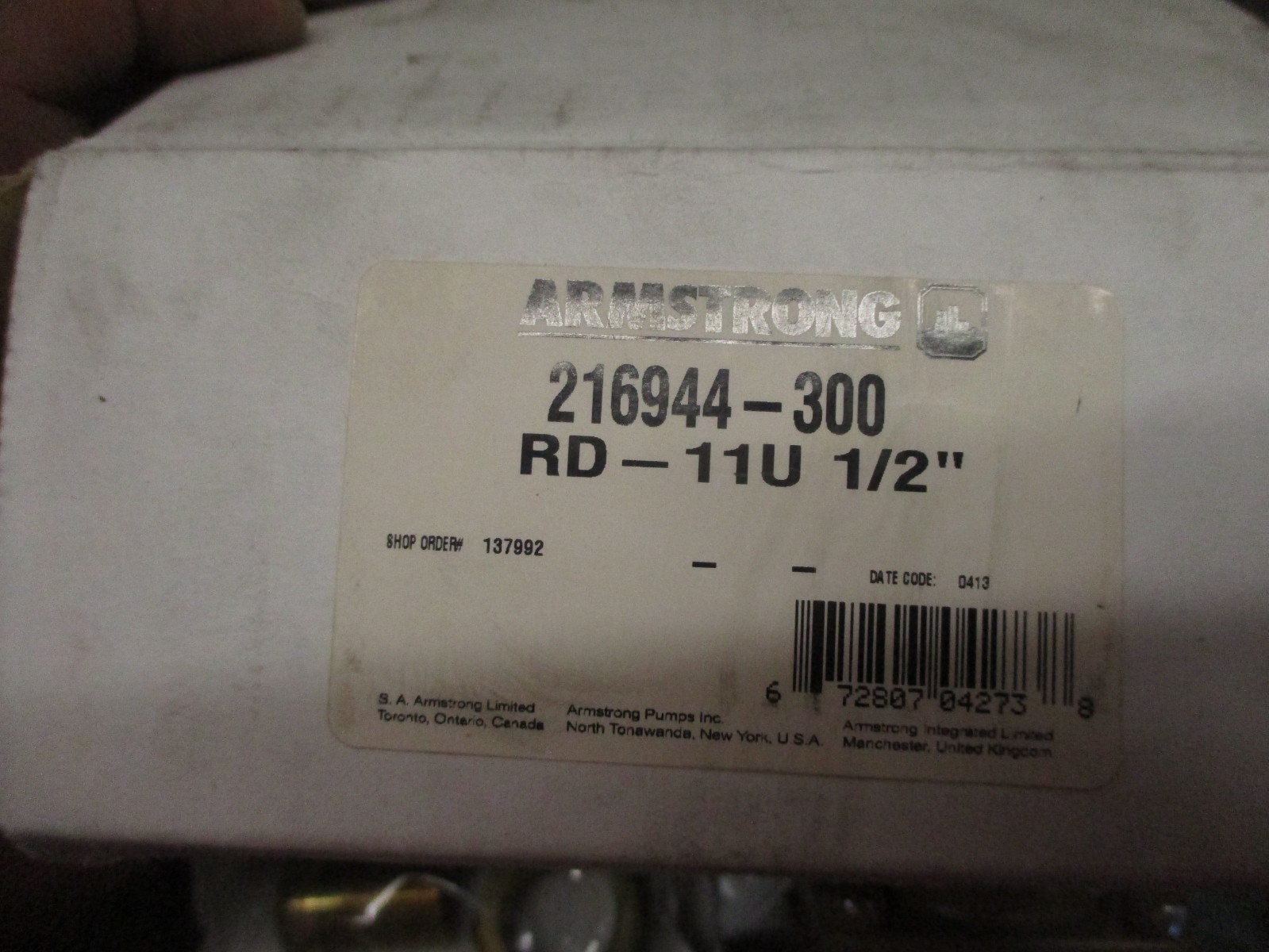 Armstrong Fluid Technology 216944-300 Reducing Valve with FastFill Technology