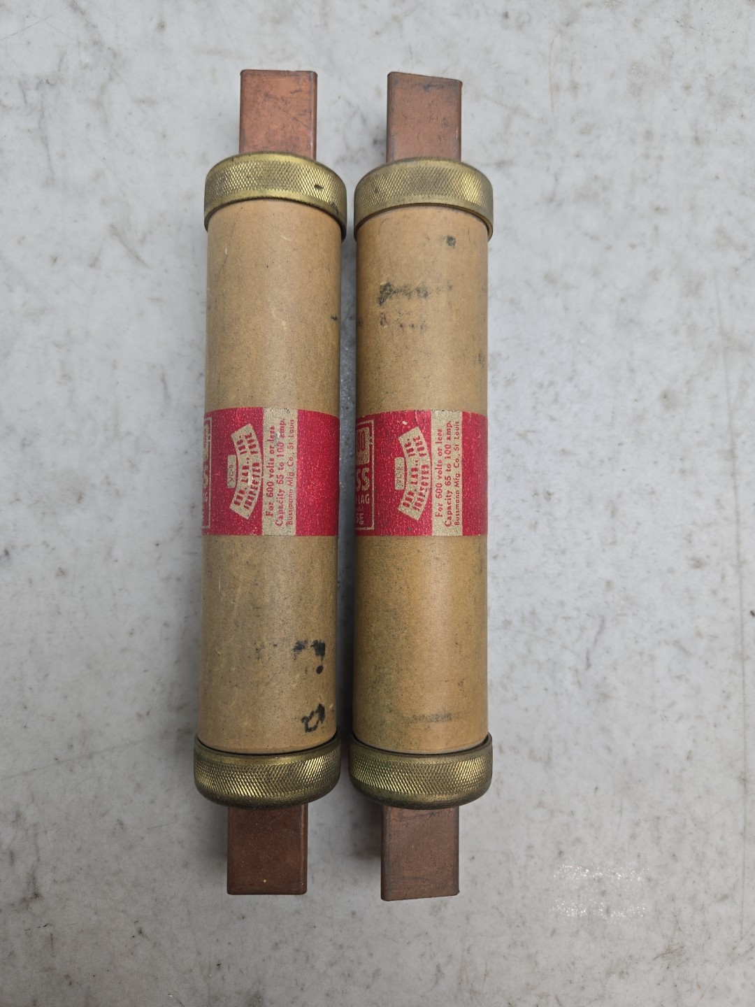 Mixed Lot of 7 Class RK5 80A Fuses Bussmann FRSR80 Buss RES80 600V Time Delay