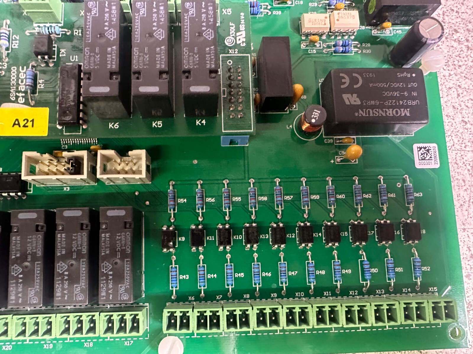 EFACEC 6SA090005B0 + 6SA130000 Board Module Version: 3.3.0