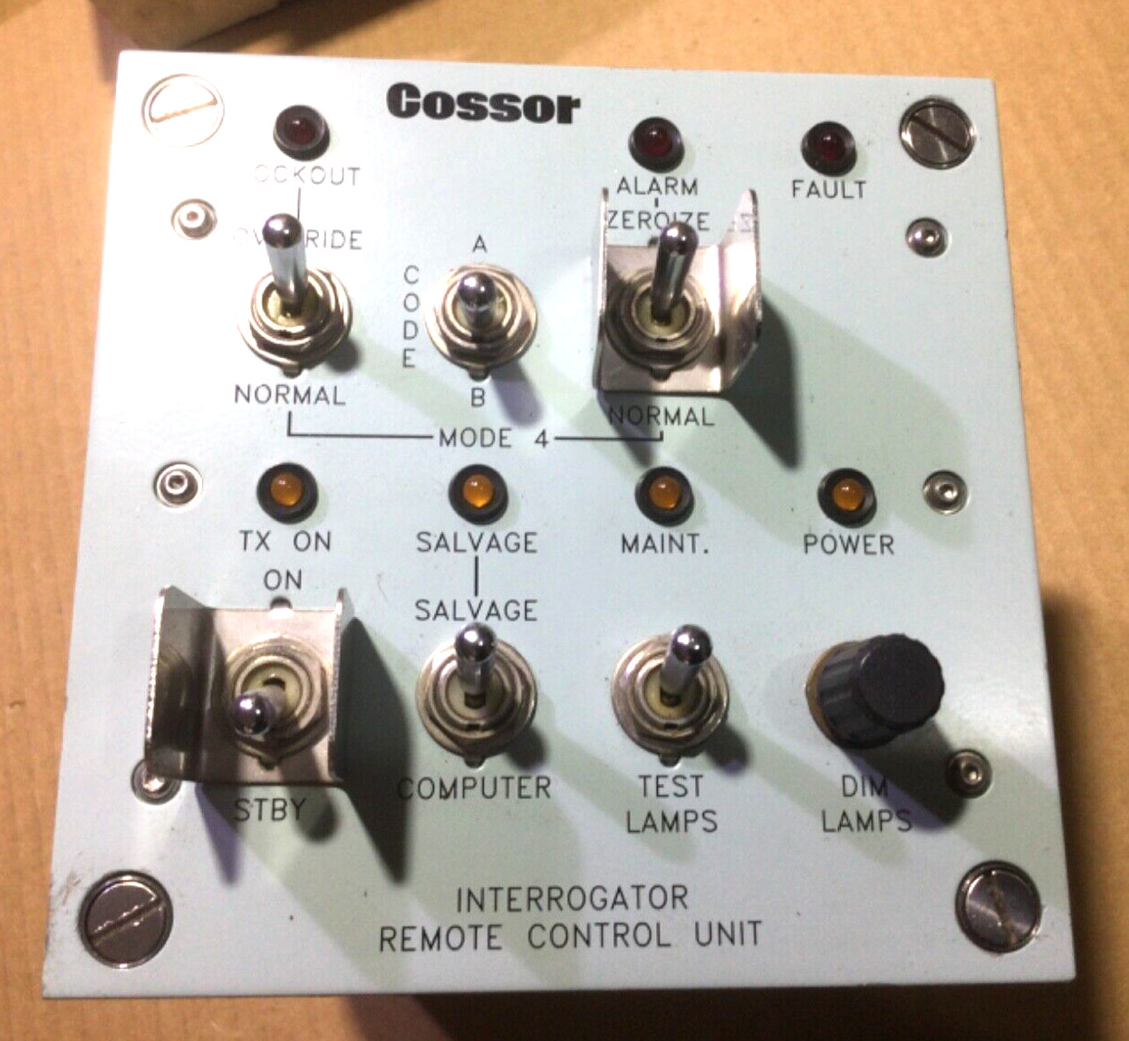 Raytheon IFF Interrogator Remote Control Unit 0296004