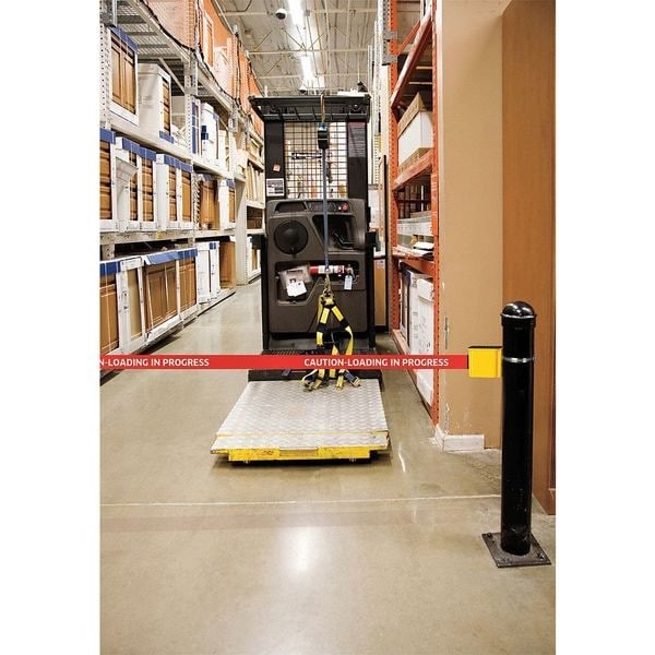 Retracta-Belt Wm412sb20-Bk-Re Wall Barrier, 20Ft Black Belt