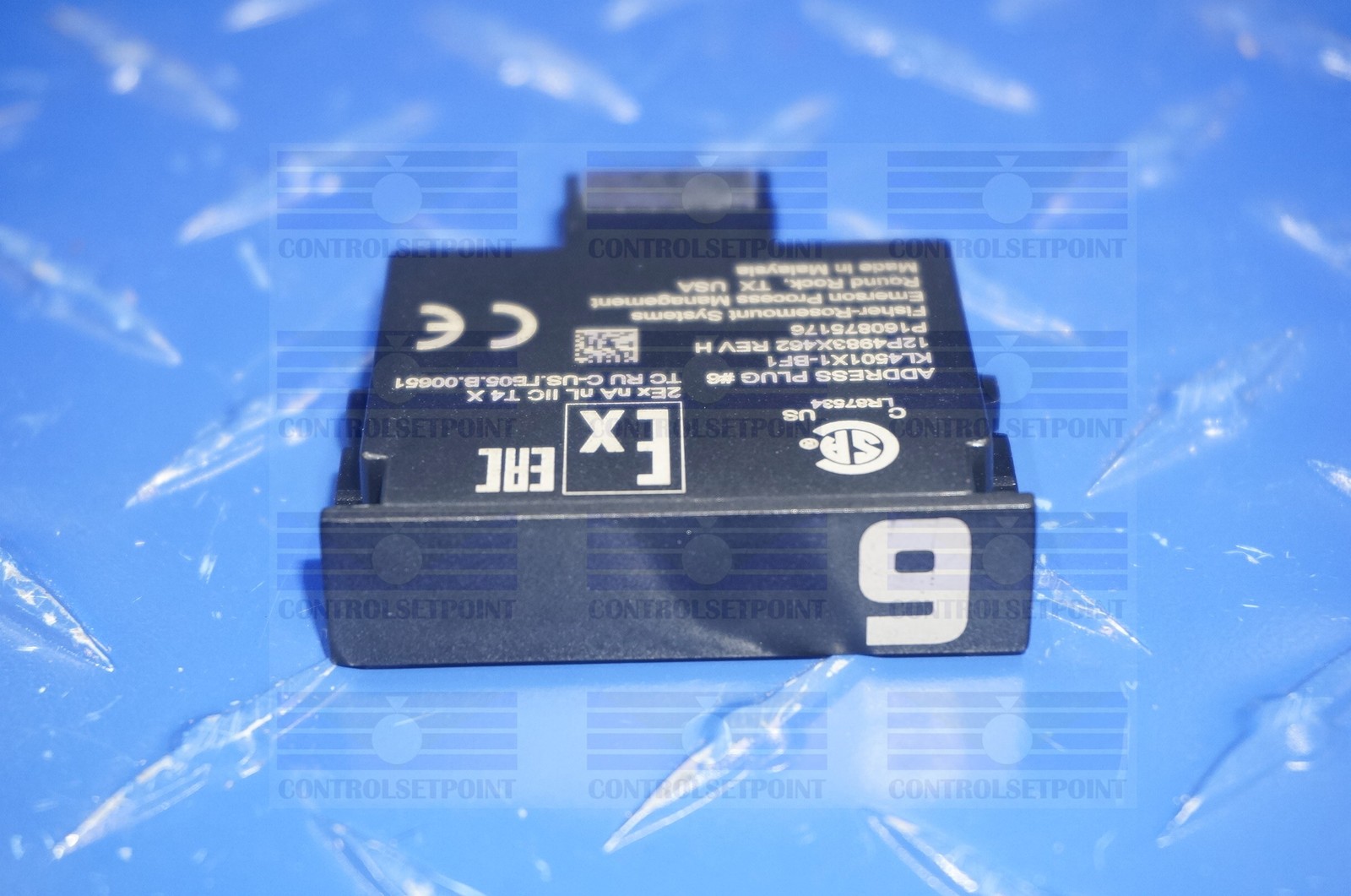EMERSON DELTAV KL4501X1-BF1 ADDRESS PLUG #6 KL4501X1BF1 12P4983