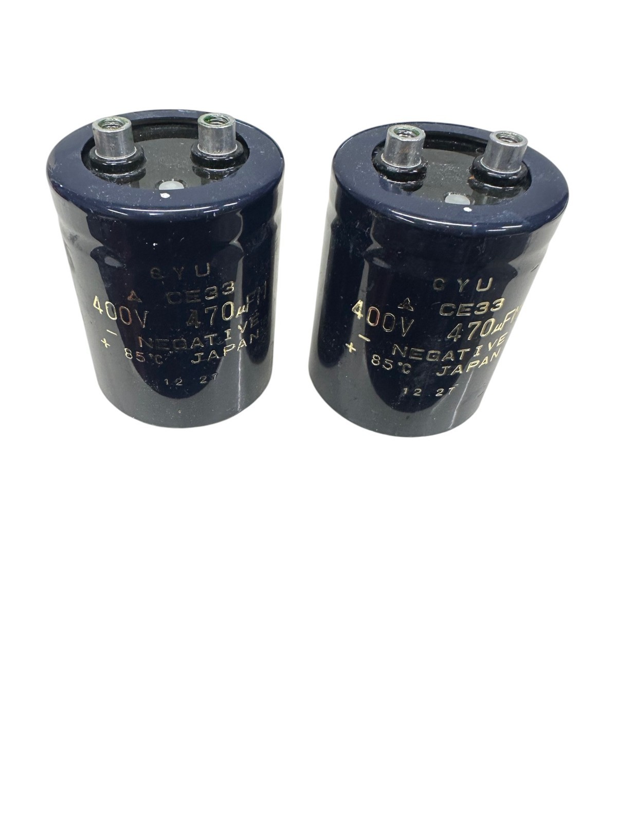 GYU CE33 CAPACITOR 400V 470UFM CAPACITOR (LOT OF 2) 🔥 Fast Shipping 🔥