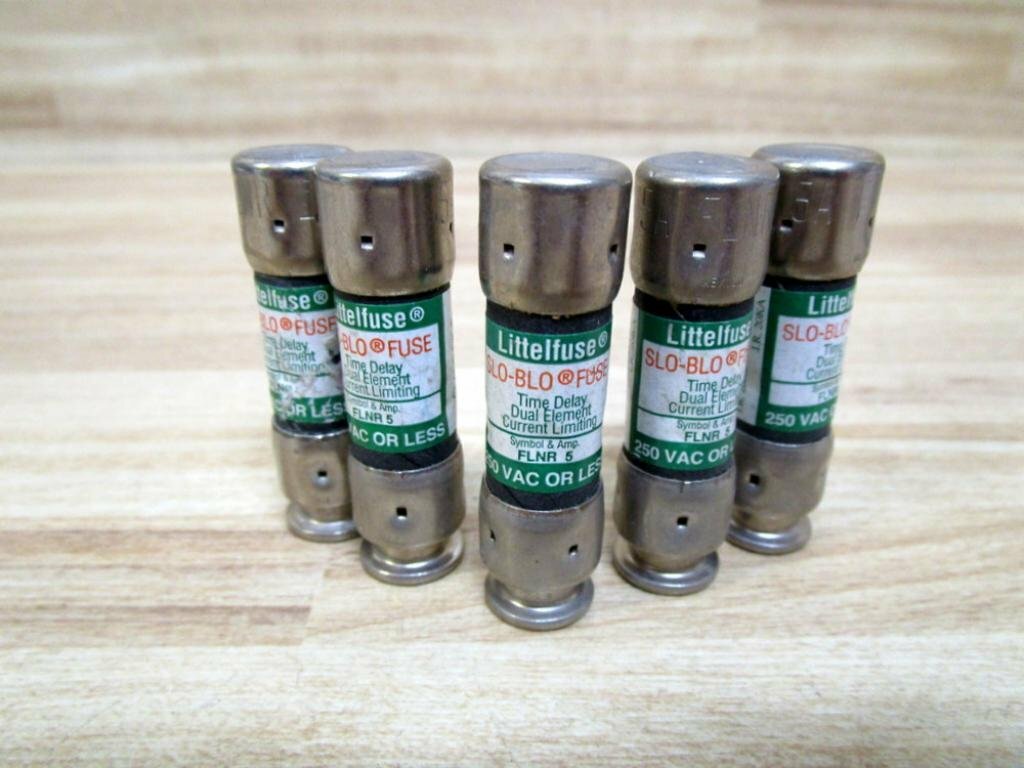 Pack of 5 Littelfuse FLNR005 FLNR-5 5A 250VAC Fuse