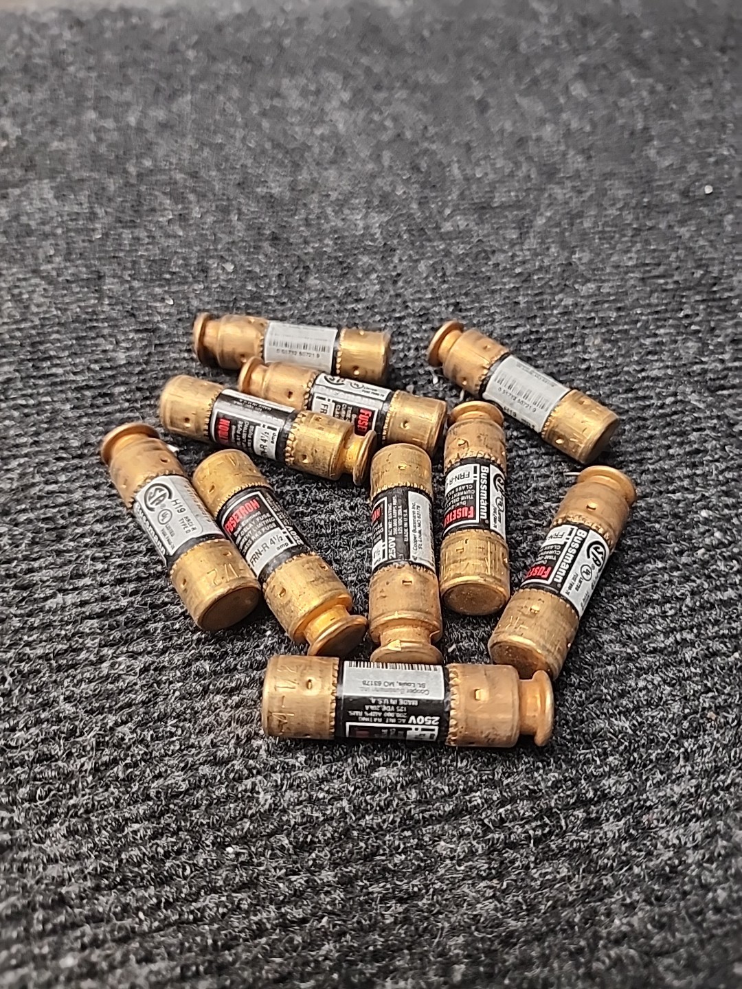 NEW Lot of 10 Buss FRN-R-4-1/2 Bussmann Fuse Fuses RK5
