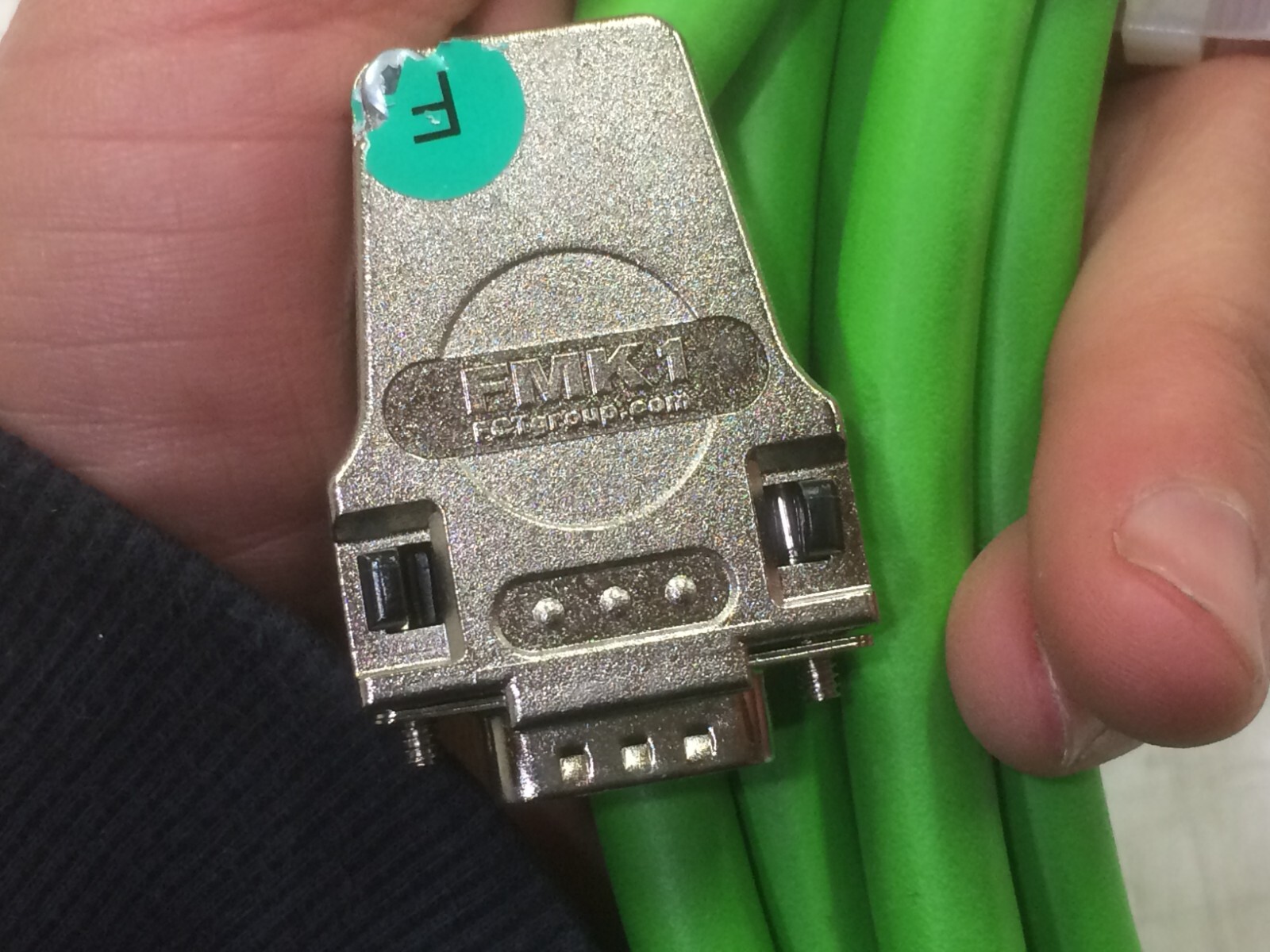 LENZE GREEN L FORCE SERVO EYF CABLE ASSEMBLY 12 PIN 12-PIN 27′ LONG 8.3M