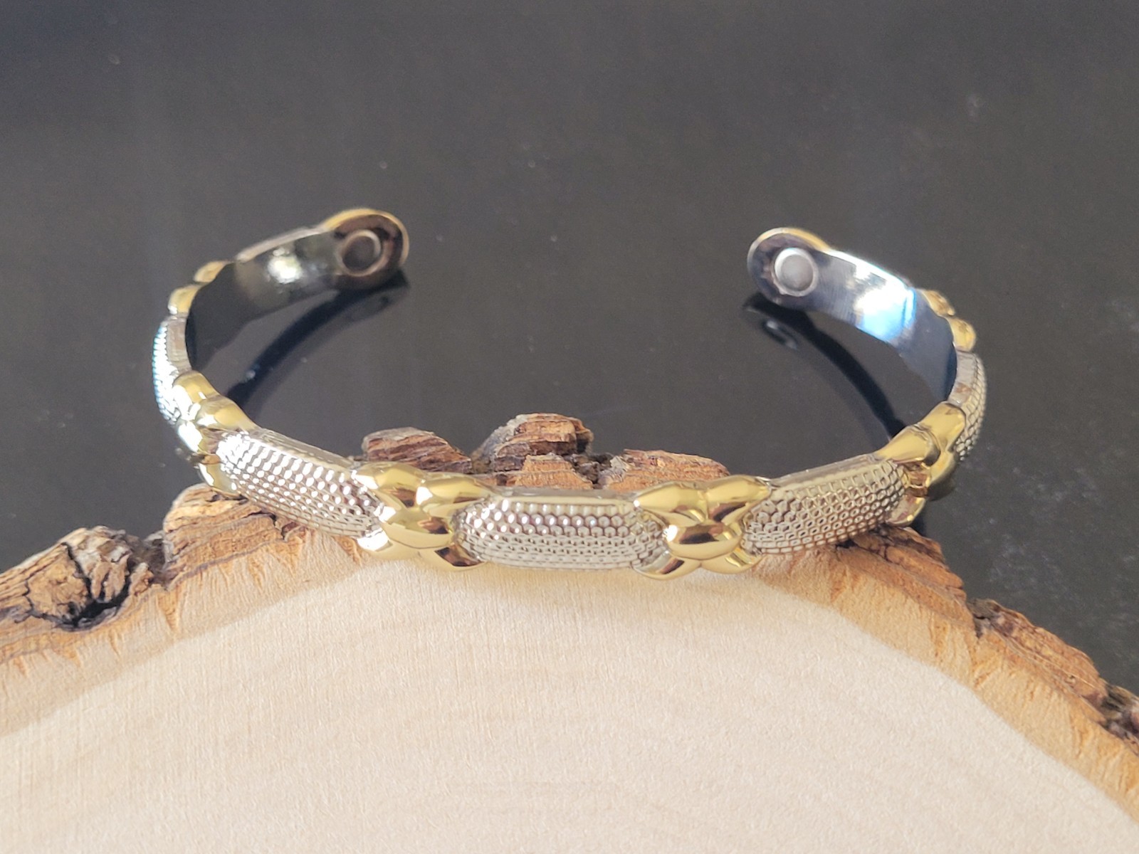 Pure Copper Magnetic Bracelet Arthritis Energy Cuff – Gold Silver Plated