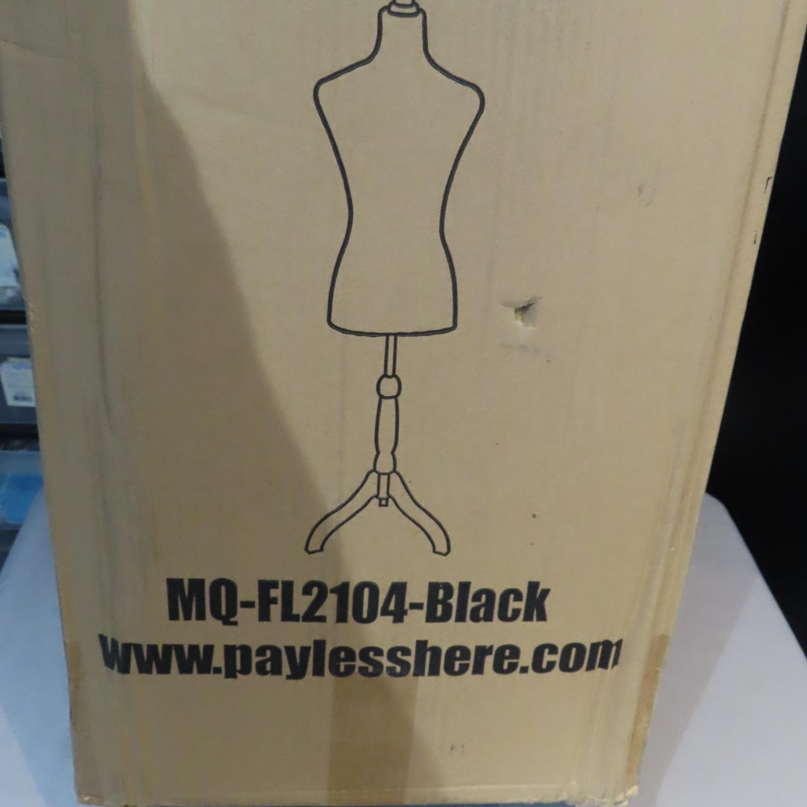 Paylesshere MQ-FL2104 Black Female Dress Form Mannequin Torso Display Stand