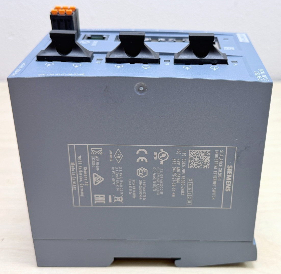 Siemens 6GK5205-3BD00-2AB2 Scalance XB205-3 Industrial Ethernet Switch
