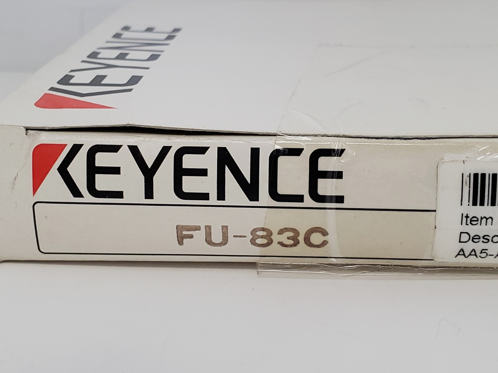 KEYENCE FU-83C REFLECTIVE FIBER OPTIC UNIT 770MM RANGE NIB