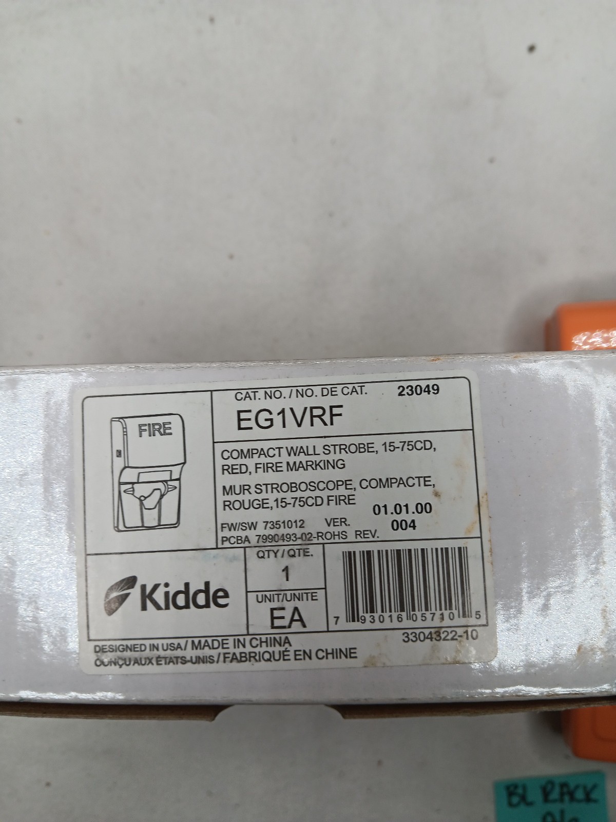 Kidde EG1VRF Compact Wall Strobe