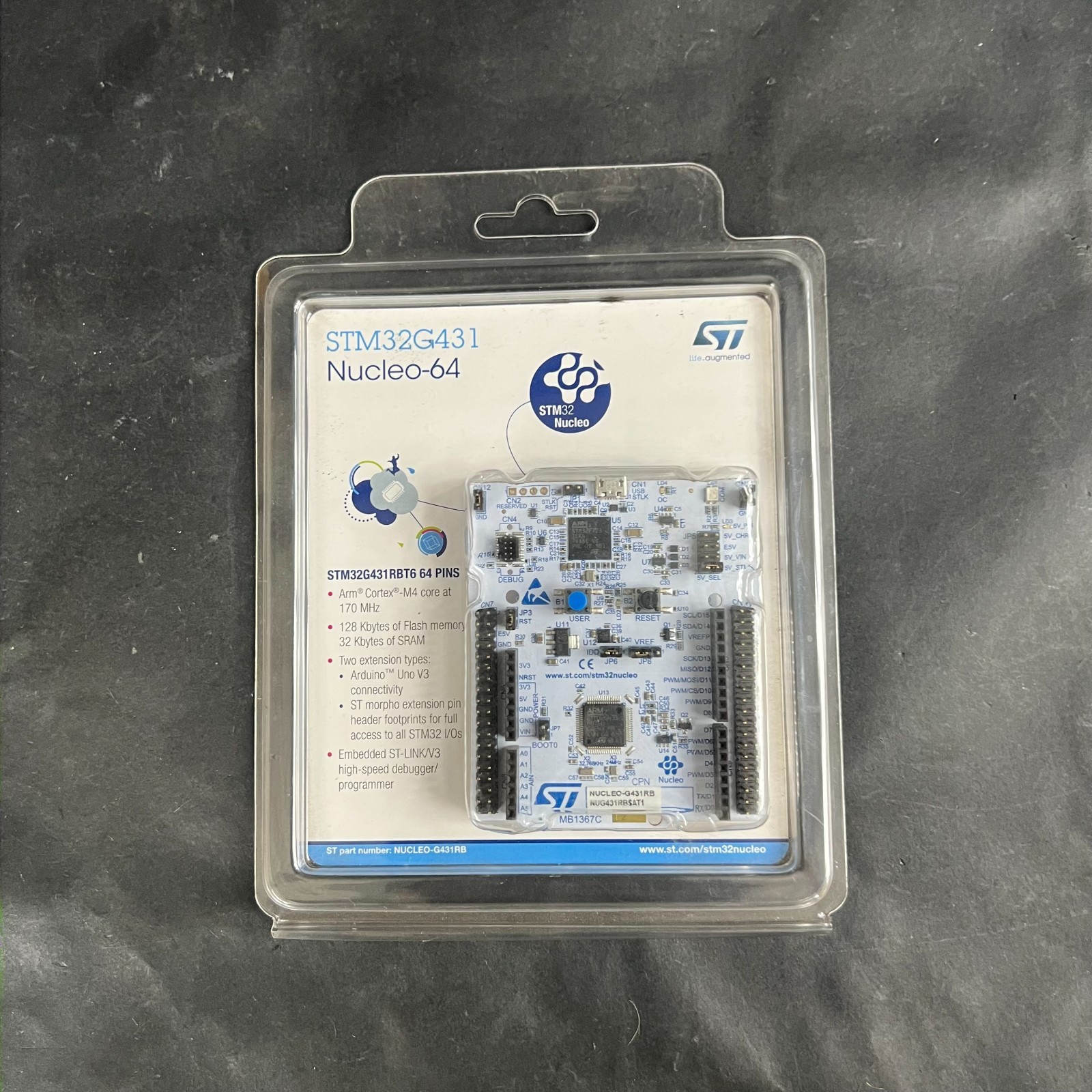 ST MICRO STM32G431 NUCLEO-64 DEVELOPMENT BOARD ($20 OBO)