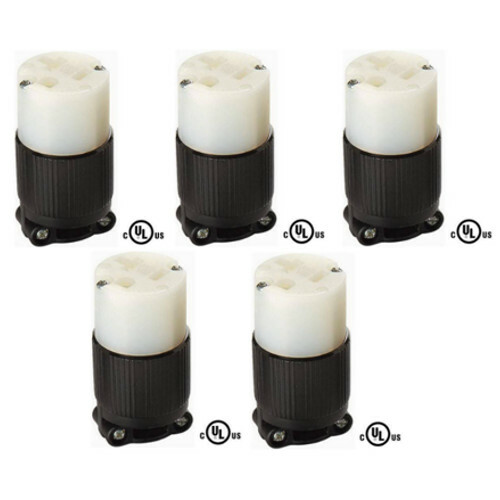 NEMA 5-20 Grounding Connector, 20A 125V AC, 2 Pole 3 Wire, cUL Listed