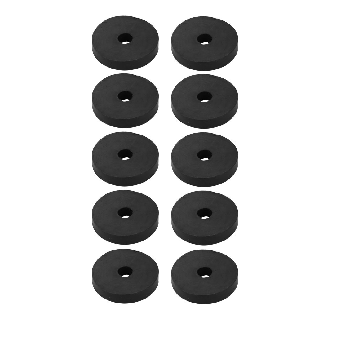 10Pc Black Rubber Round Flat Washer Assortment Size 5×21.5x4mm Flat Washer
