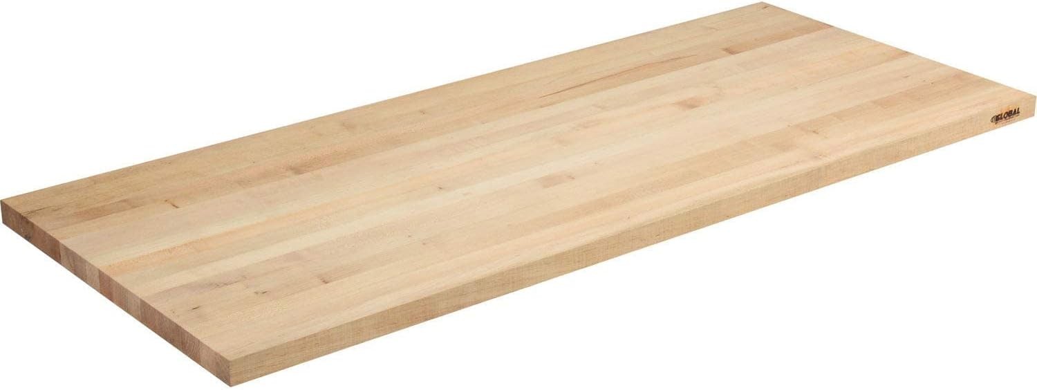 60″W X 30″D Square Edge Birch Butcher Block Work Bench 1-3/4″ Top – Adjustable