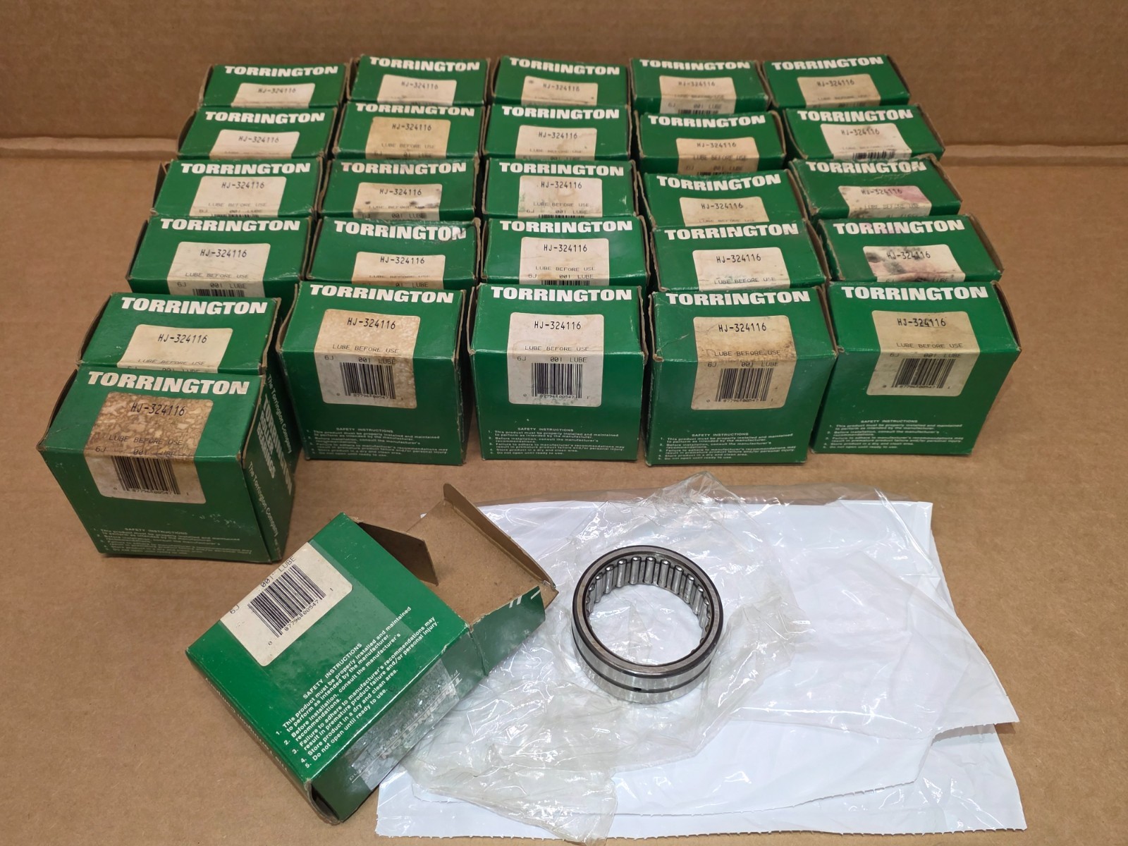 HJ-324116 Needle Roller Bearing, Oil Hole, 2″ ID, 2-9/16″ OD, 1″ Width, 8600rp