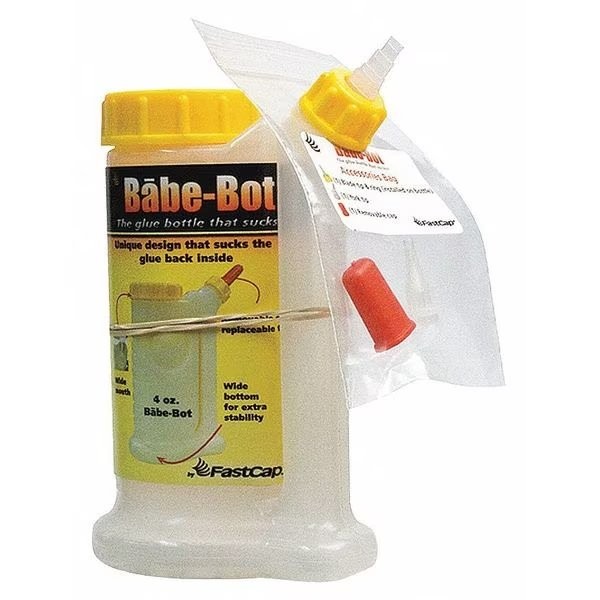 Fastcap Glue Dispenser, Yellow/White, 4