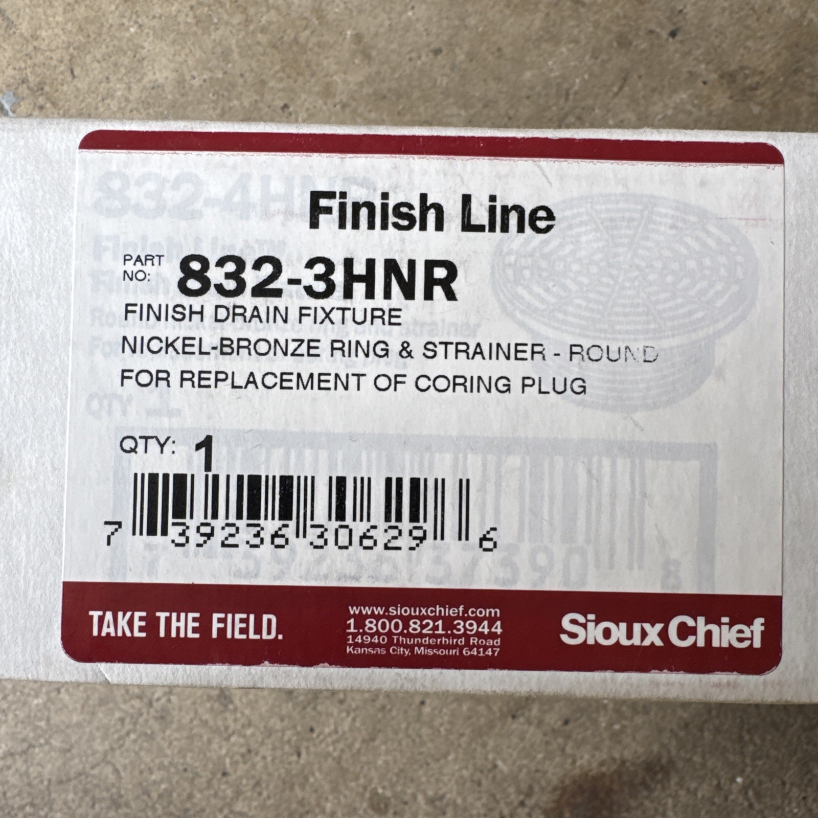 Sioux Chief 832-3HNR FinishLine 3 Inch Adjustable Floor Drain Nickel Bronze
