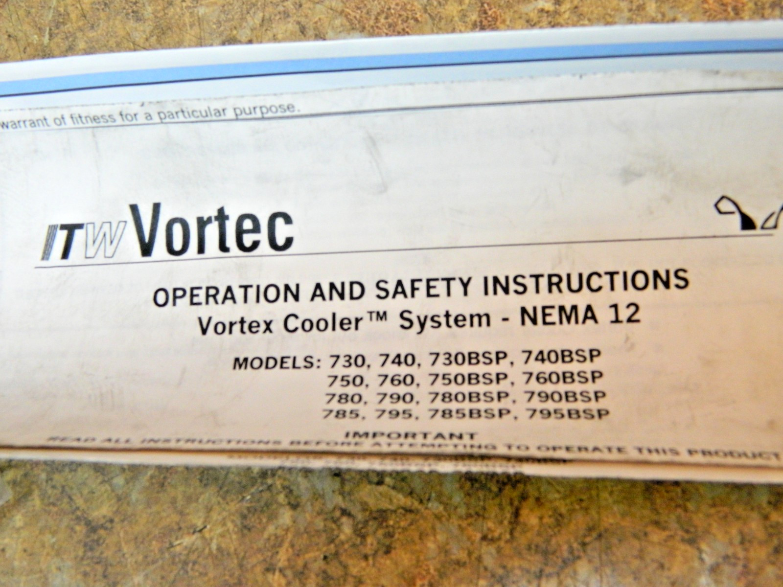 VORTEC Model 721 VORTEX COOLER 25 SCFM 1500 BTU/hr 3/4″ NPT