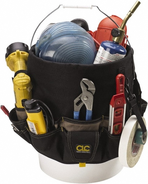 CLC 1119 Bucket Tool Organizer, 4″ Deep, 48 Pockets, Durable Polyester