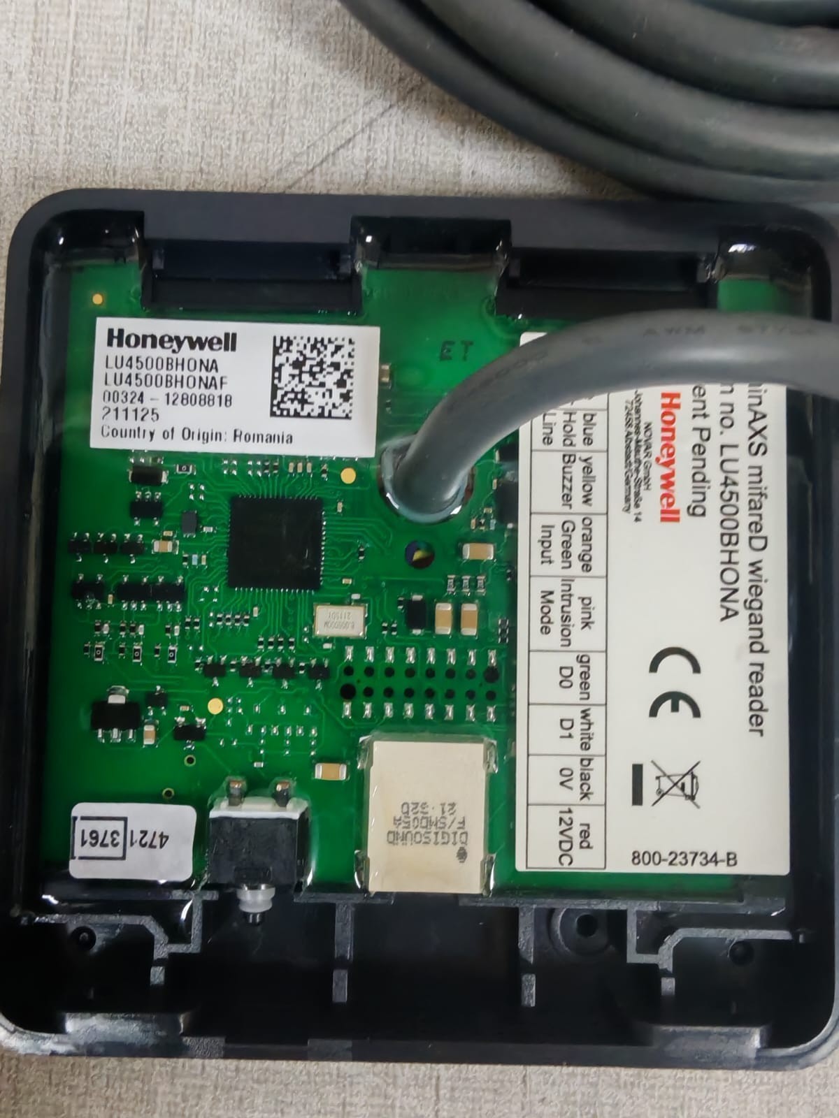 HONEYWELL LU4500BHONA LUMINAXS MIFARED WIEGAND READER
