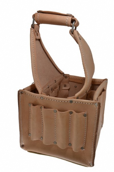 CLC 17 Pocket Natural Leather Tool Tote 8″ Wide