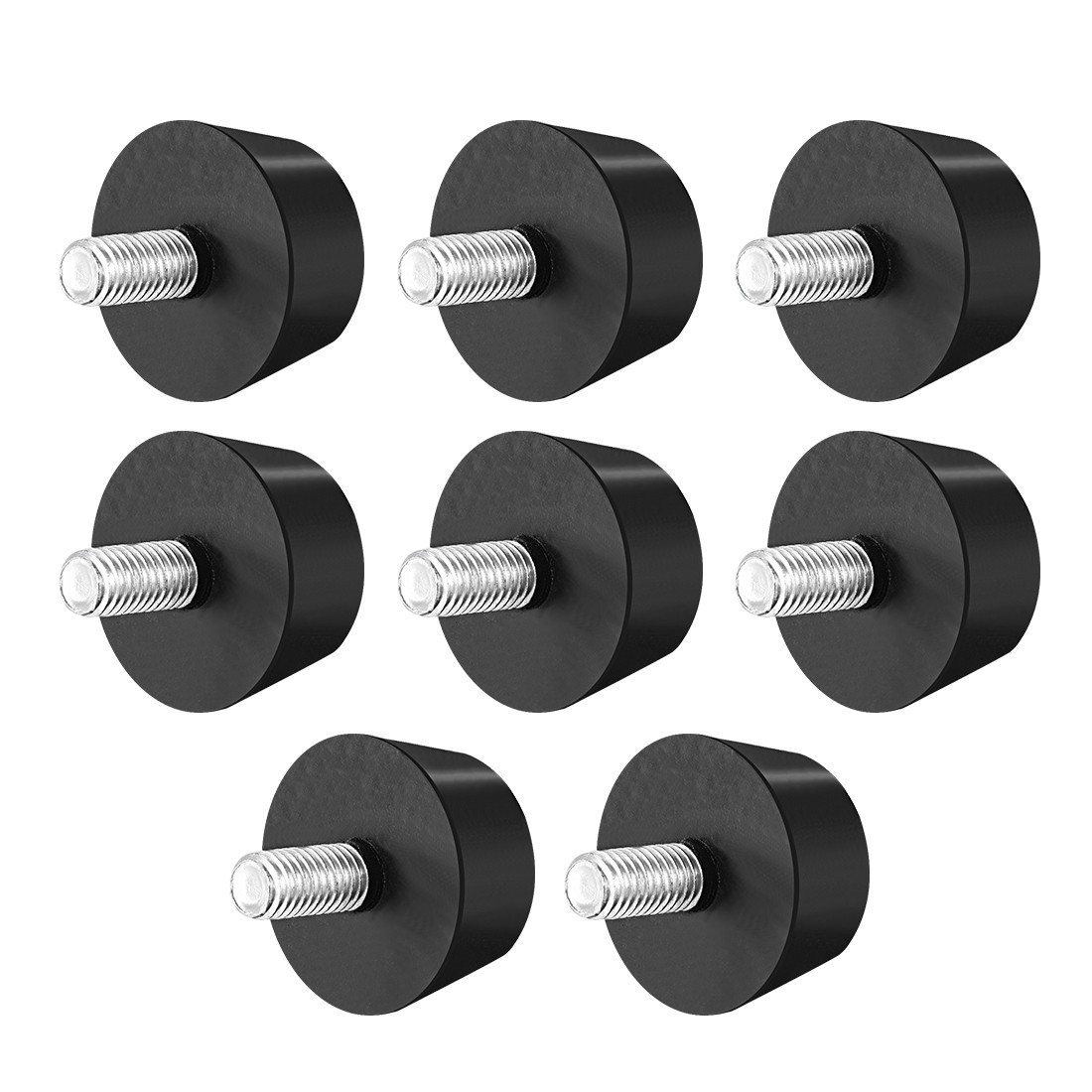 1.5″ x 0.79″ Rubber Conical Vibration Shock Absorption Mount M10x20mm Studs 8X