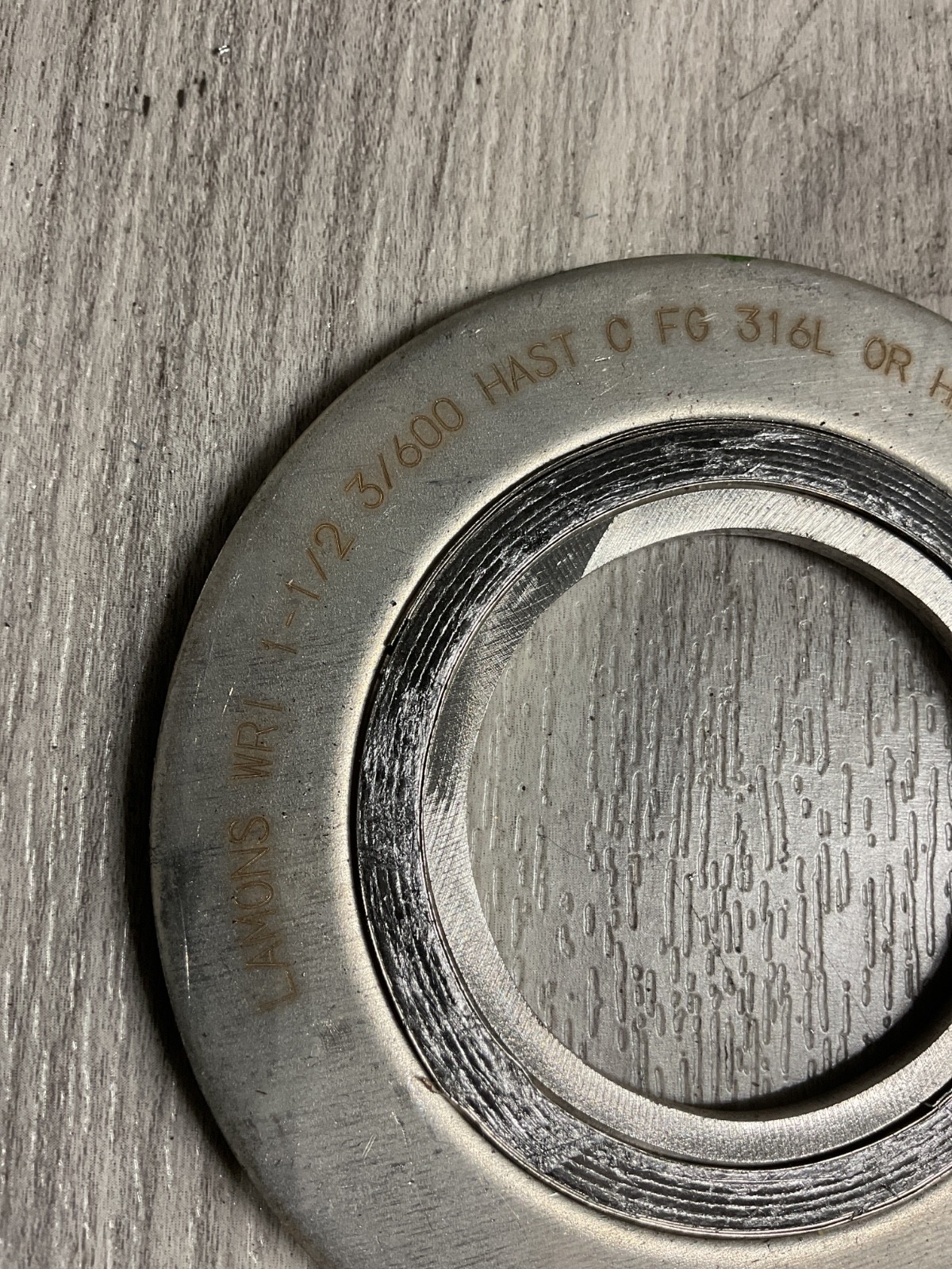 Lamons WRI 1-1/2” Gasket 3/600 HAST C FG 316L / HAST C IR ASME B16.20 #4040J26