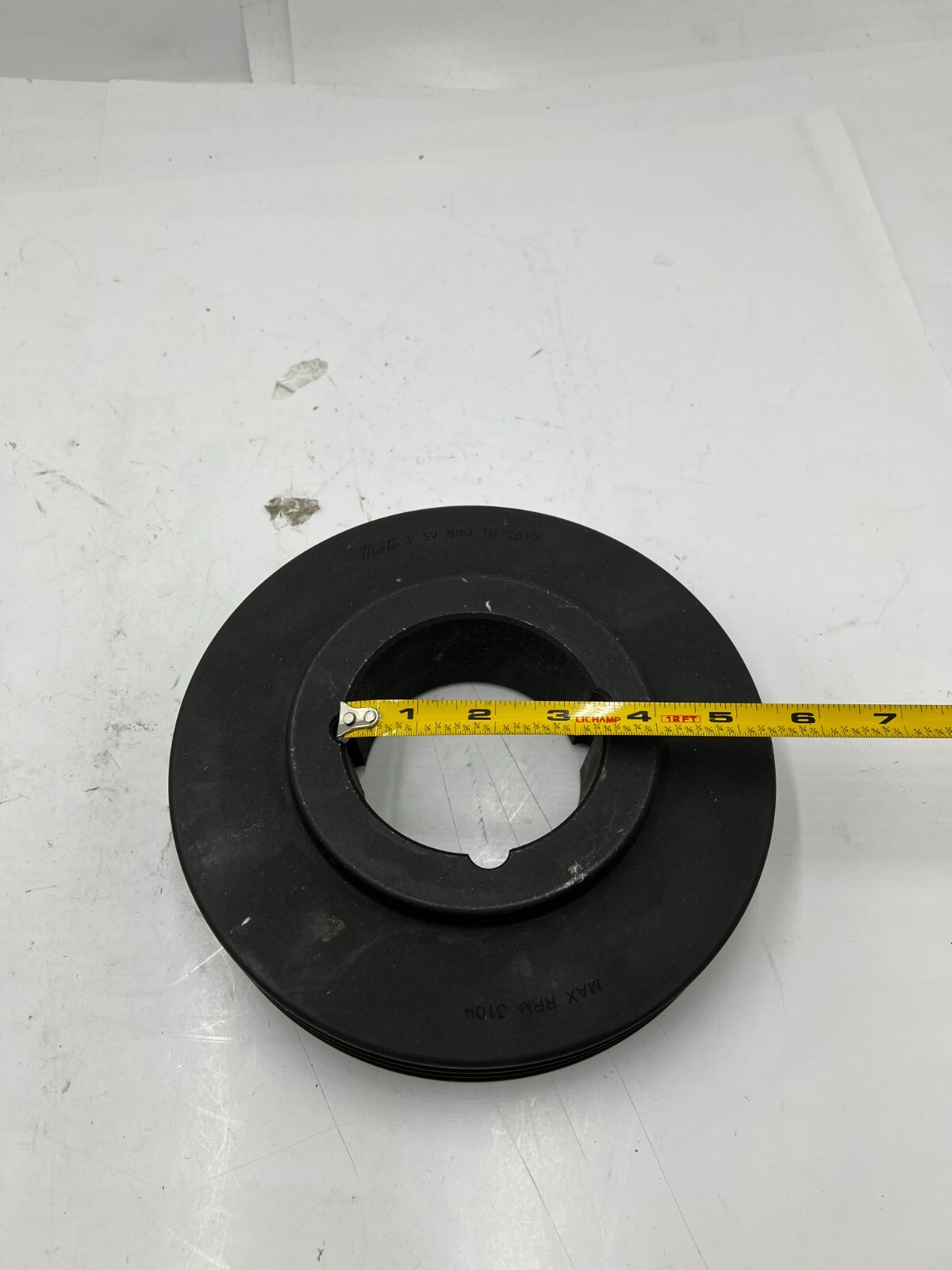 Martin 3 3V 800 TB TB Sheave Bushing Bore 3 Groove V-Belt Pulley 2517 Cast Iron