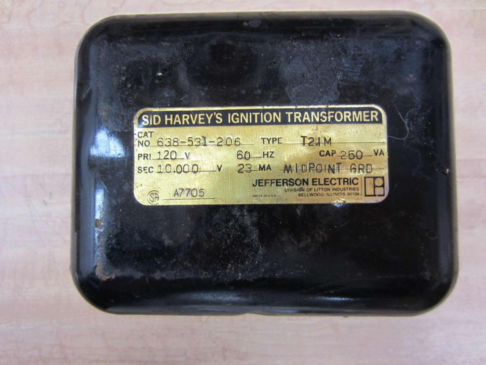Sid Harvey’s 638-531-206 Ignition Transformer T21M